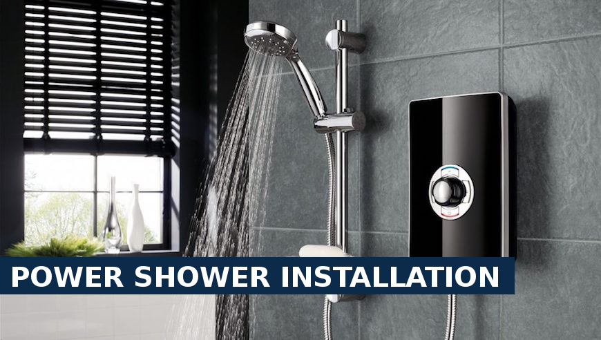 Power shower installation Warlingham